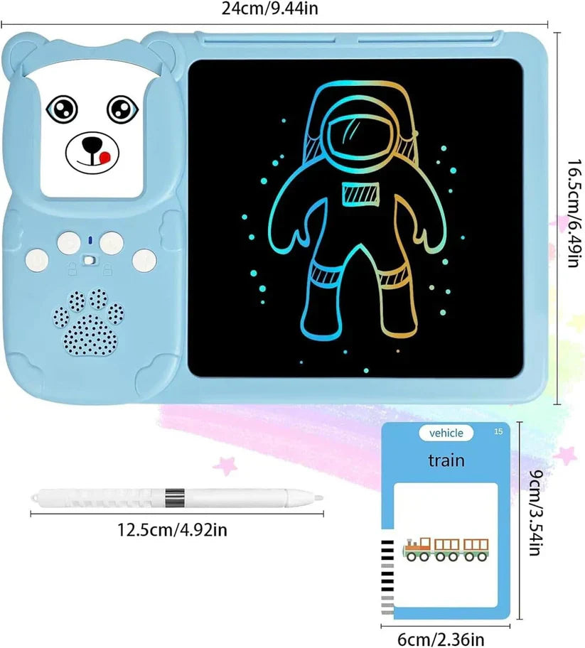 Tablet Magic, Para Dibujar y Aprender INGLES - 255 Tarjetas doble cara🎨