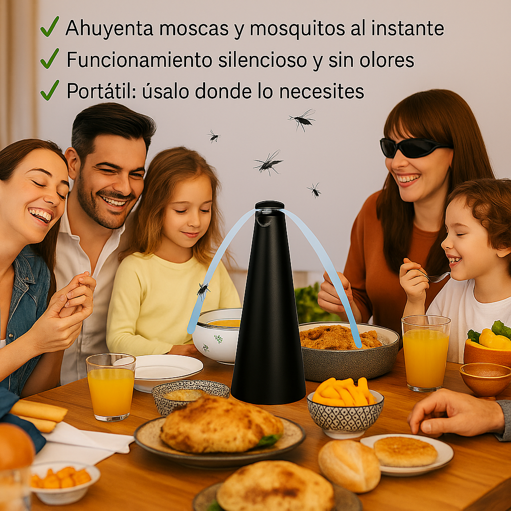 Ventilador Repelente de Moscas – RepelAir™💨🦟