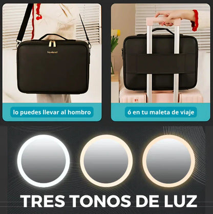 COSMETIQUERA PRO CON ESPEJO