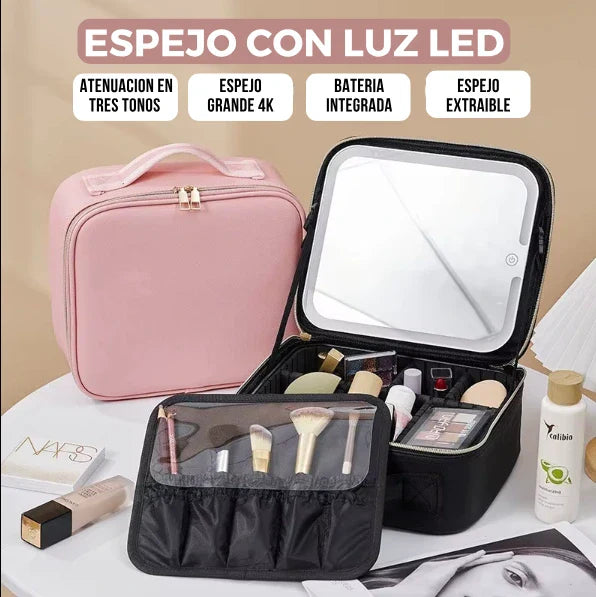 COSMETIQUERA PRO CON ESPEJO