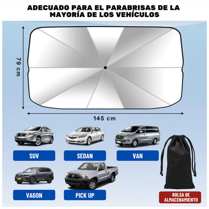 PARASOL PLEGABLE PARA AUTO  | FlexShield™