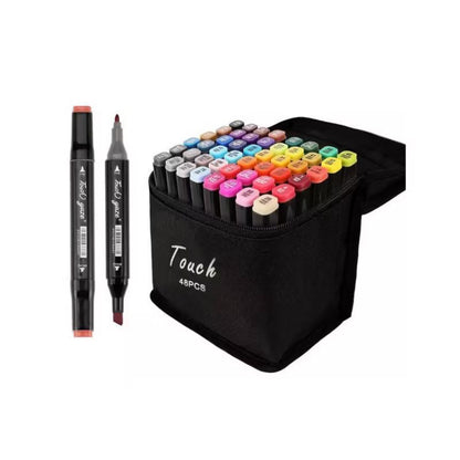 Marcadores Doble Punta Kit X48  🎨