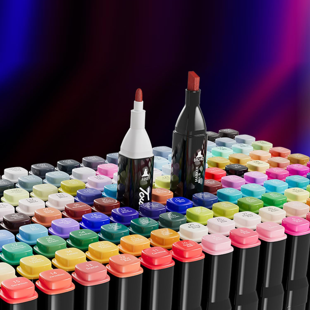 Marcadores Doble Punta Kit X48  🎨