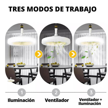 FanLuz™ - Ventilador Inteligente, Luz LED y Humidificado Premium 💡