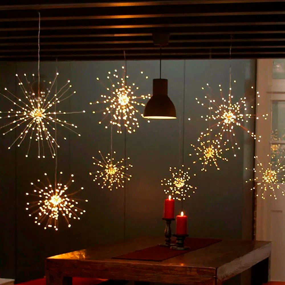 Luces Fuegos Artificiales LED-TrendStar™ 🎇- 3 METROS(500 luces)