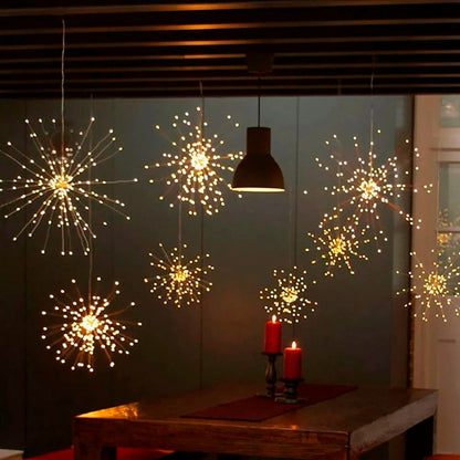 Luces Fuegos Artificiales LED-TrendStar™ 🎇- 3 METROS(500 luces)