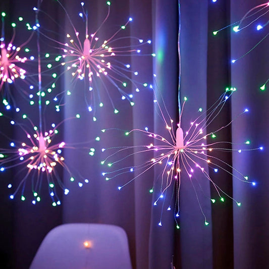 Luces Fuegos Artificiales LED-TrendStar™ 🎇- 3 METROS(500 luces)