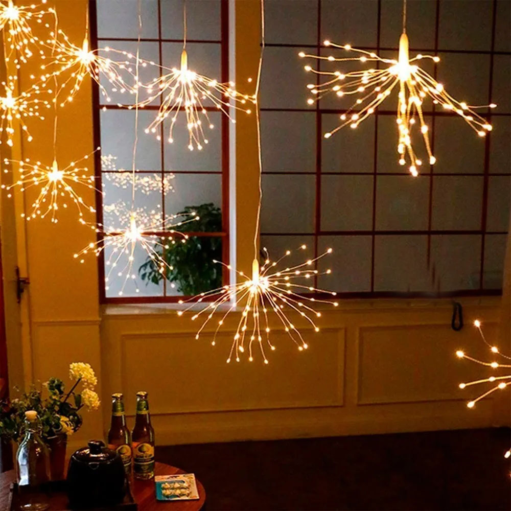 Luces Fuegos Artificiales LED-TrendStar™ 🎇- 3 METROS(500 luces)