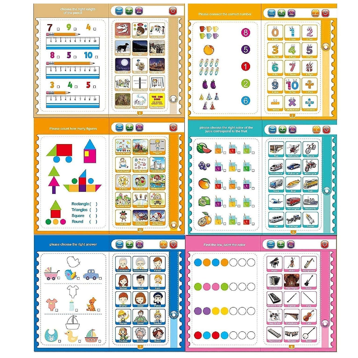 Libro Educativo Sensorial Didáctico-Intelligence Book📚🎤