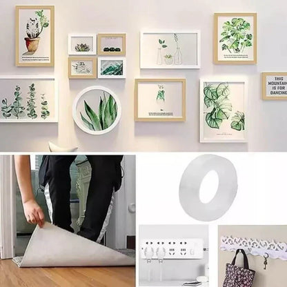 ROLLO DE 5 METROS CINTA DOBLE CARA-CINTA MÁGICA NANOGRIP 🛠️