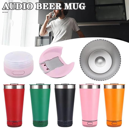 TermoSonido🎶:Vaso Térmico Parlante 3 en 1 🥤(Térmico, Audioritmico, Destapador)