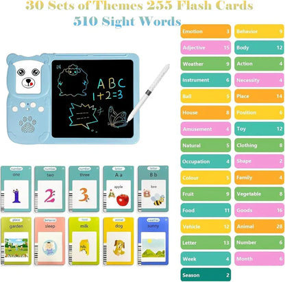 Tablet Magic, Para Dibujar y Aprender INGLES - 255 Tarjetas doble cara🎨