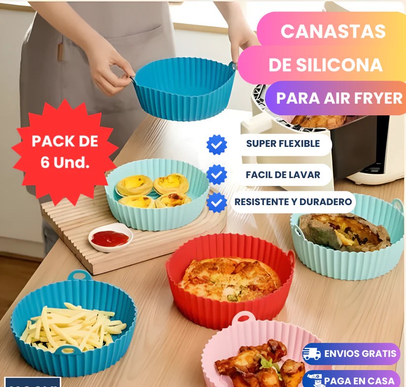 PACK DE 6 CANASTAS DE SILICONA