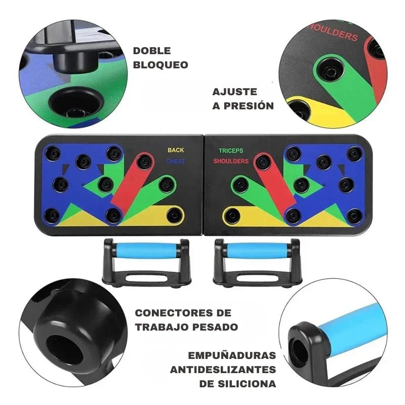 Tabla Push Up Flexiones Y Ejercicios🏋️