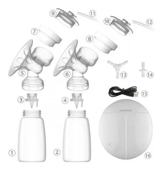 EXTRACTOR DOBLE PLUS DE LECHE MATERNA ELECTRICO🍼