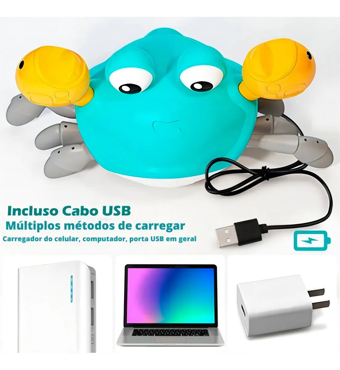 Cangrejo Bailarín Estimulador Y Sensorial 🦀