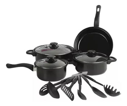 Set de Ollas Antiadherentes 13 Piezas – Cocina con Estilo, Sirve con Sabor 🍳