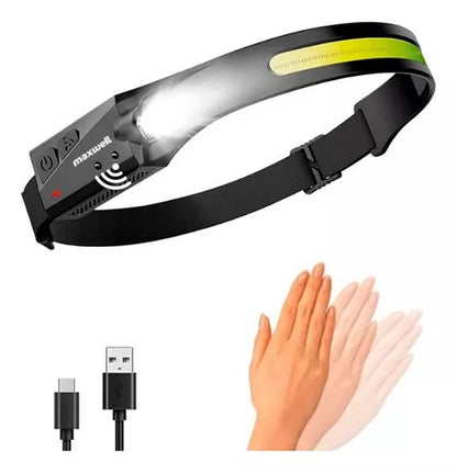 Linterna Frontal Luz Led-MAXWELL🔦