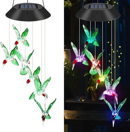 Lumi™ Campanilla con Luz Solar de Colibríes