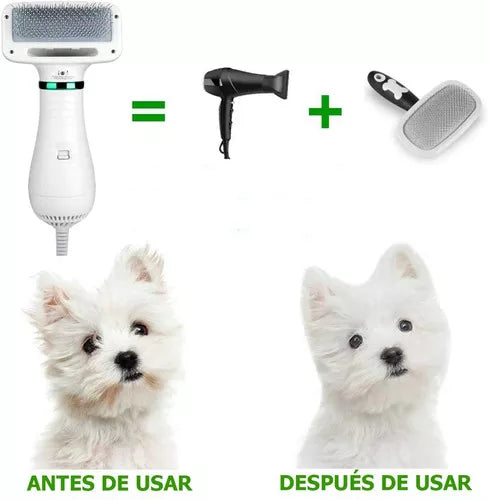 CEPILLO Y SECADOR PETFLOW° CEPILLO 2 EN 1🐶😺