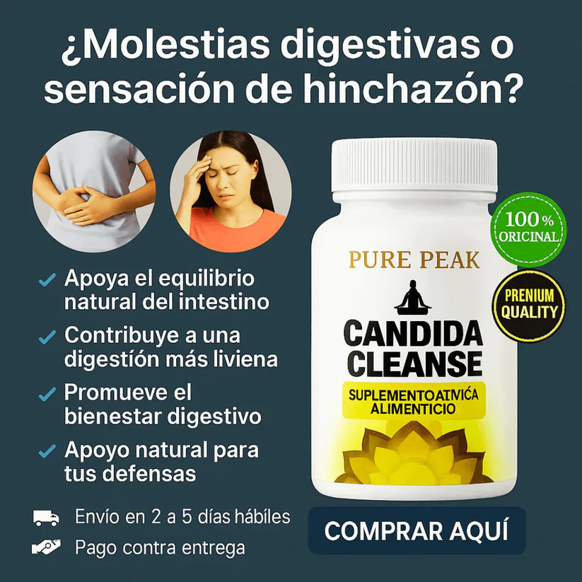 Candida Cleanse 🌿🛡️ –  Natural para Eliminar Hongos, Hinchazón y Fatiga