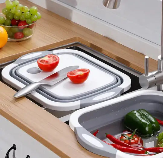 Tabla Plegable 3 en 1: WashPlus✨🔪🍎