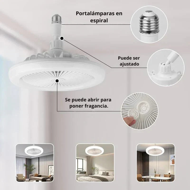 FanLuz™ - Ventilador Inteligente, Luz LED y Humidificado Premium 💡