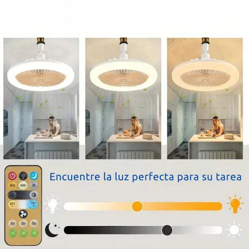 FanLuz™ - Ventilador Inteligente, Luz LED y Humidificado Premium 💡